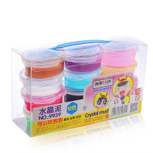 Factory Wholesale Crystal Slime DIY Playdough Educational Toy in Stock China OEM Box Packing Pcs Colorful Color Play